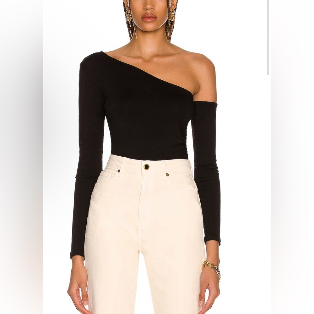 L’agence Hattie Long Sleeve Off On Shoulder Top size L NWT